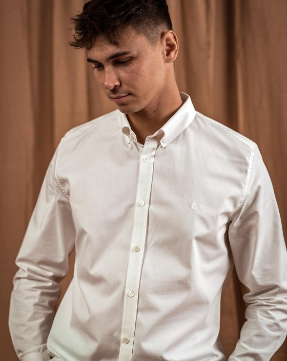 Chemise popeline blanche made in France