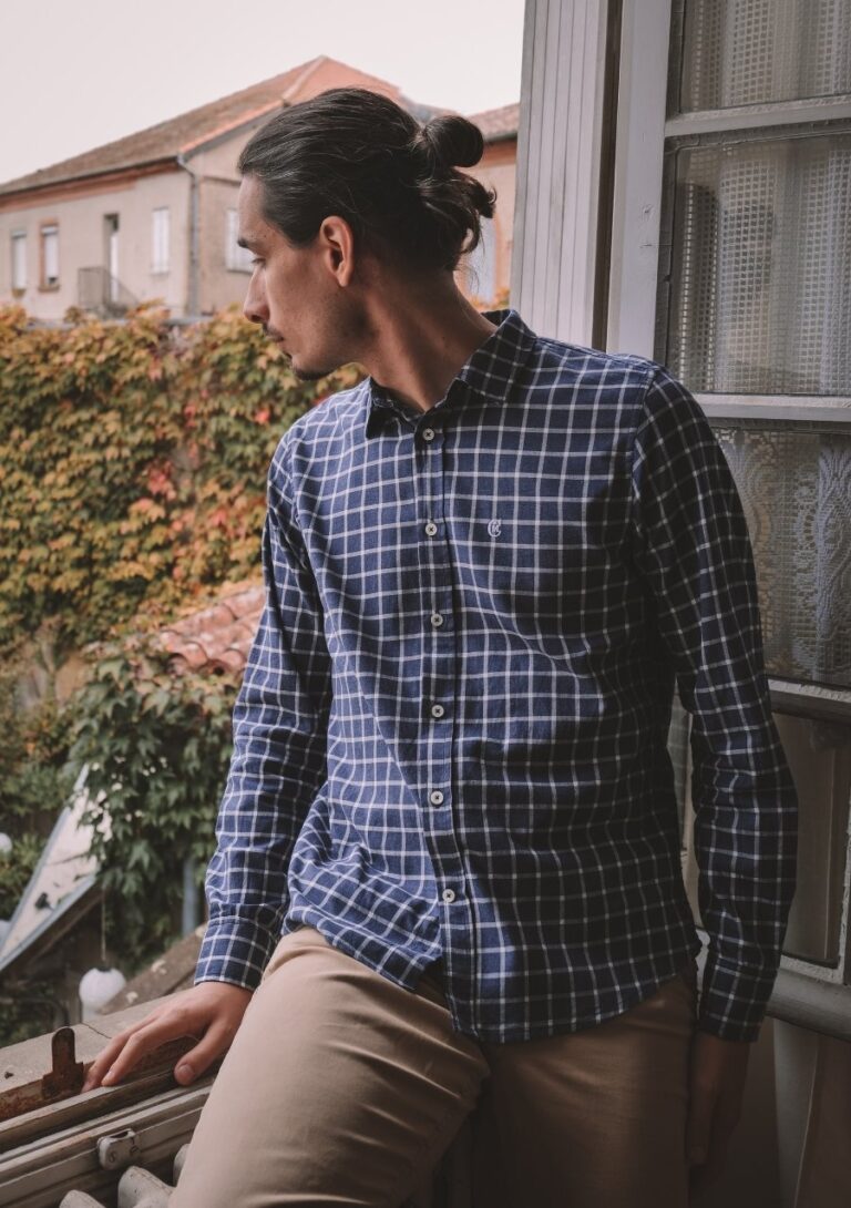 Chemise à carreaux en flanelle