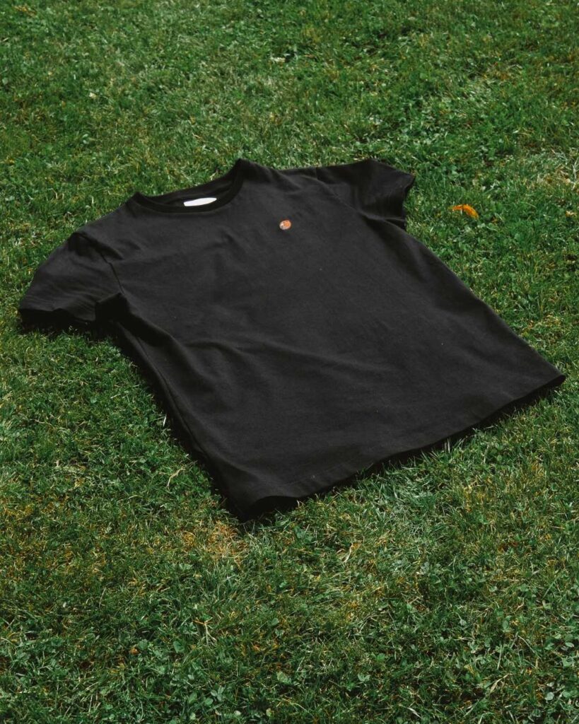 T-shirt col rond noir