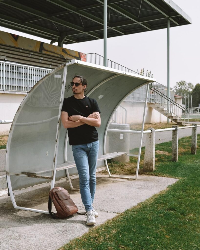 T-shirt noir fabriqué en France