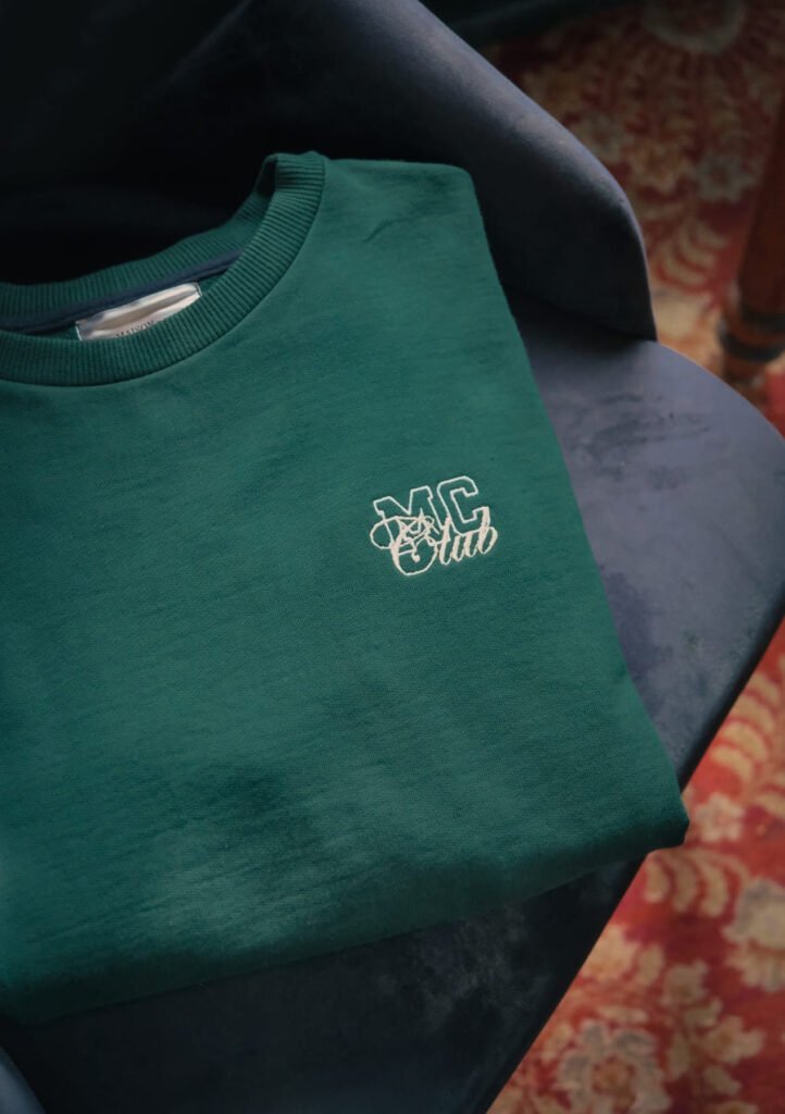 Sweat Cambridge Maison Carrillo vert sapin