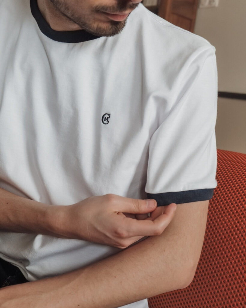 T-shirt bicolore made in France