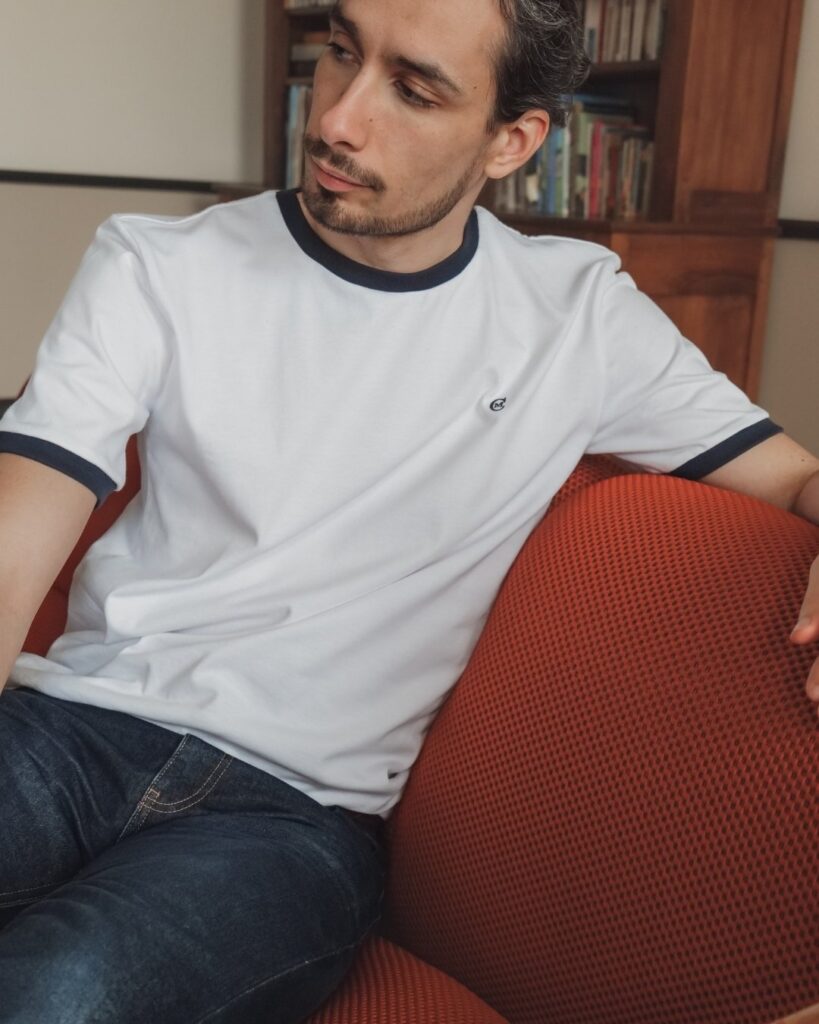 T-shirt bicolore made in France