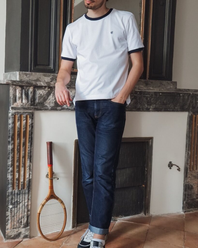 T-shirt bicolore made in France