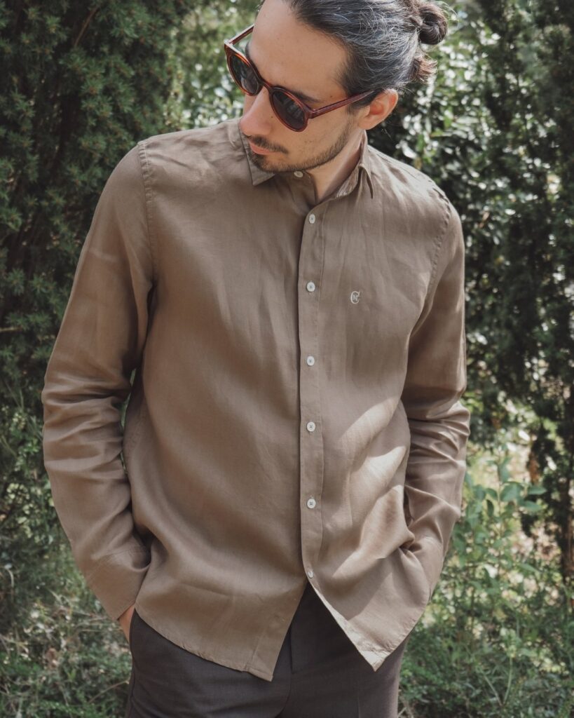 Chemise lin fabriquée en France