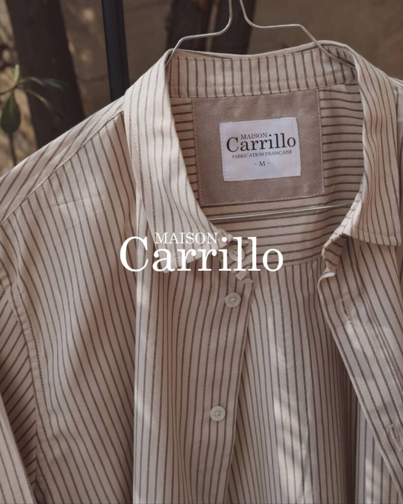 Chemise rayée Maison Carrillo sur cintre