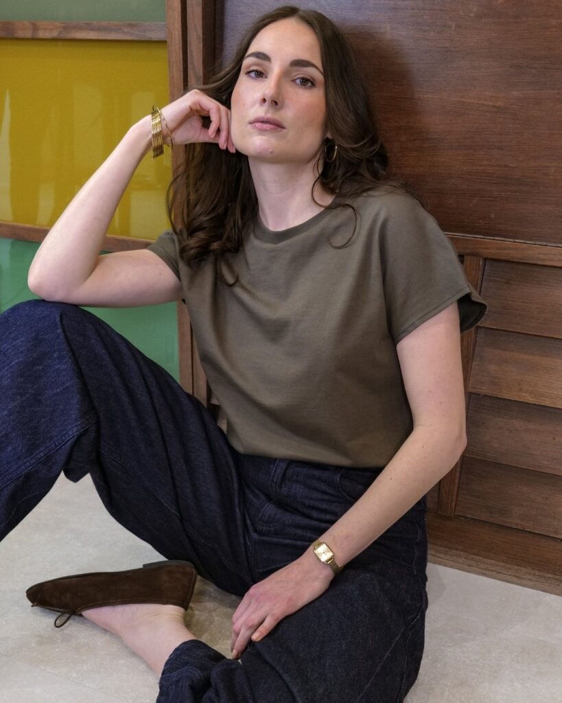 T-shirt kaki fabriqué en France